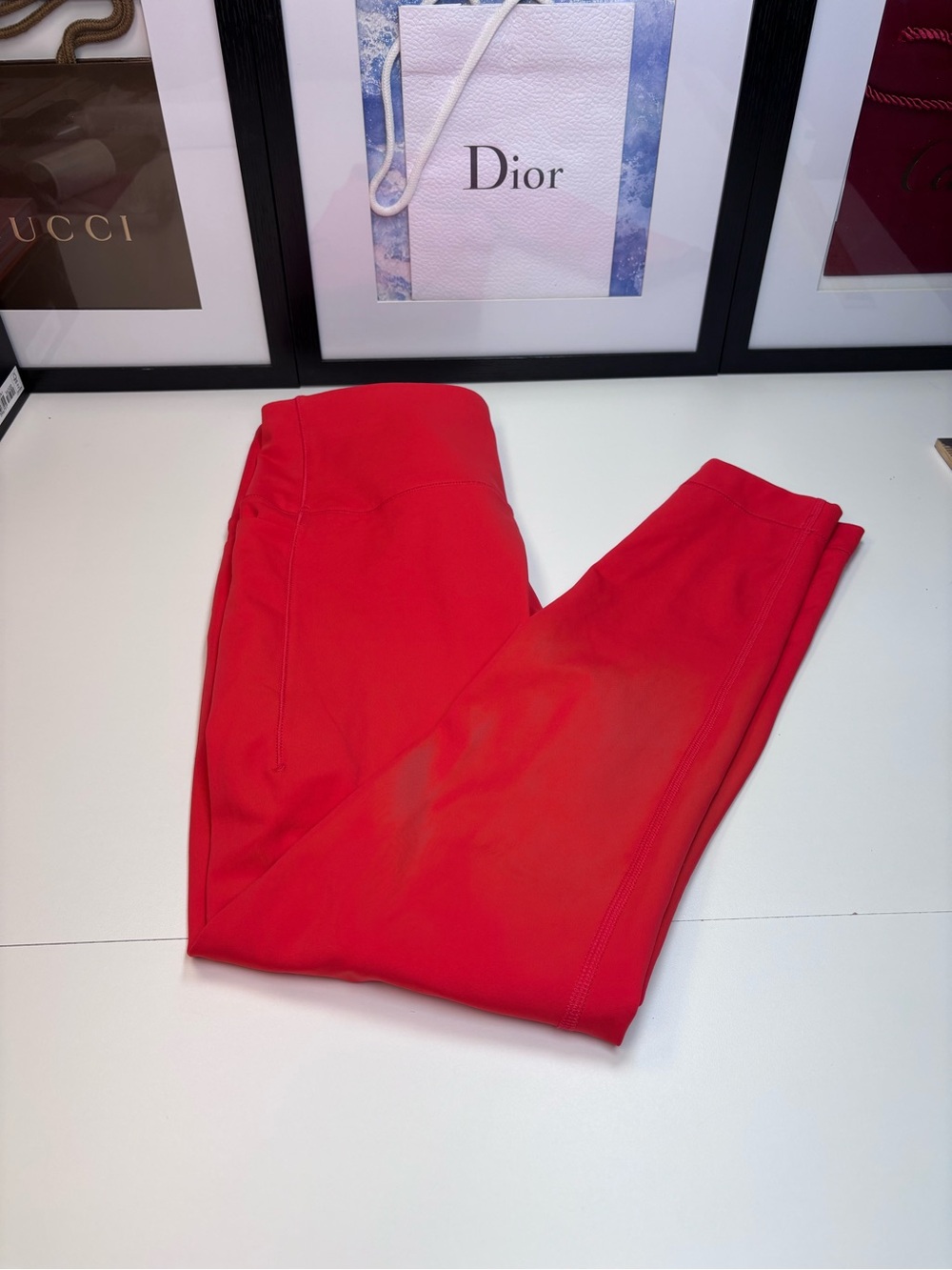 Spyder Red Women's Athletic Leggings Slim Stretch Fit NWOT Size M